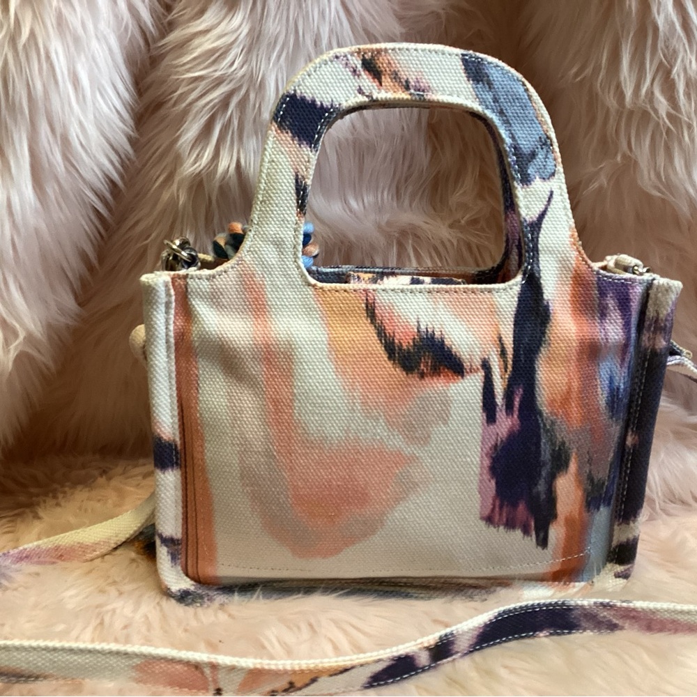 Vince Camuto Mini Bag Cream and Pink with Modern Artistic Flair - Picture 2 of 11